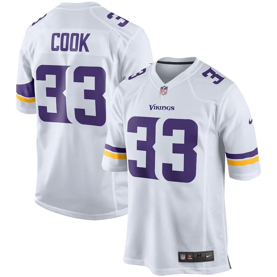 Men Minnesota Vikings #33 Dalvin Cook Nike White Player Game NFL Jersey